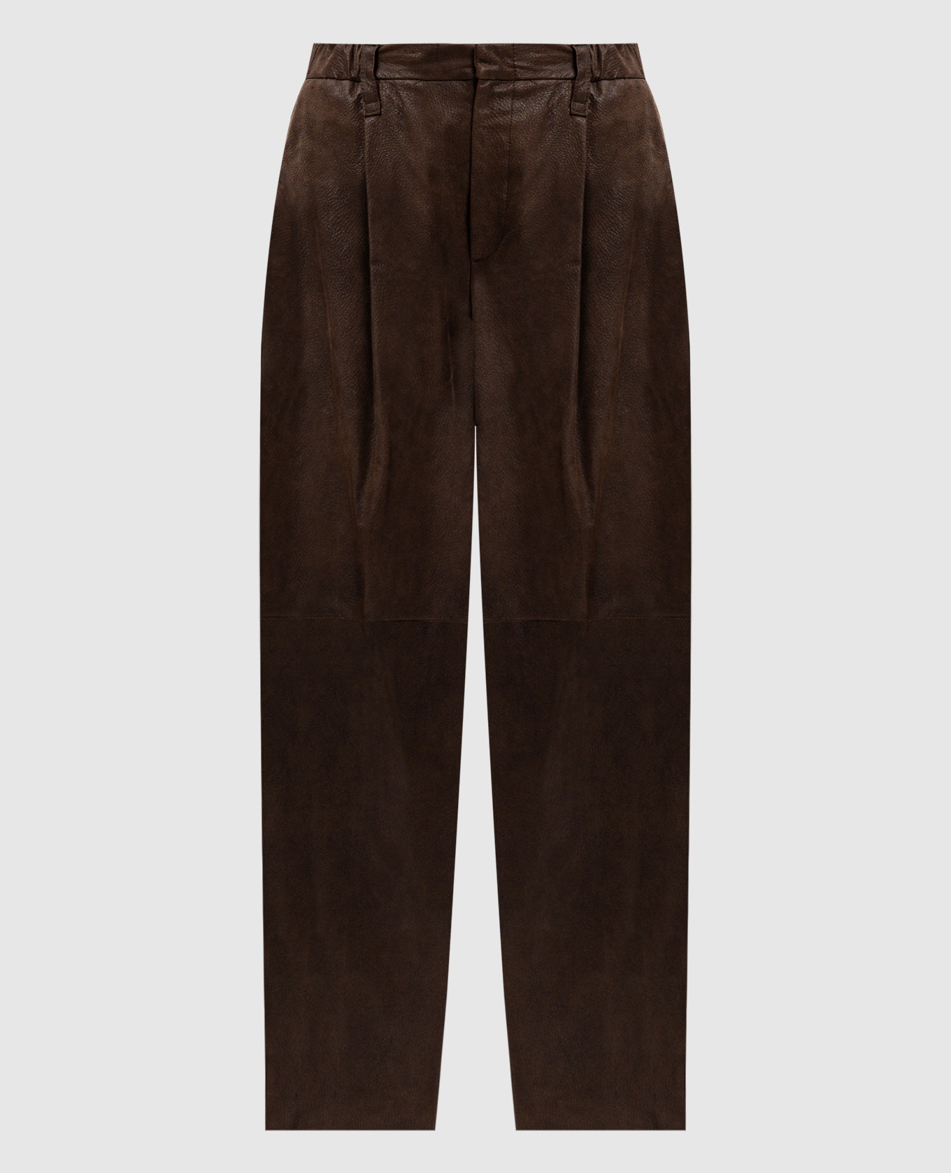 

Brown leather pants Brunello Cucinelli