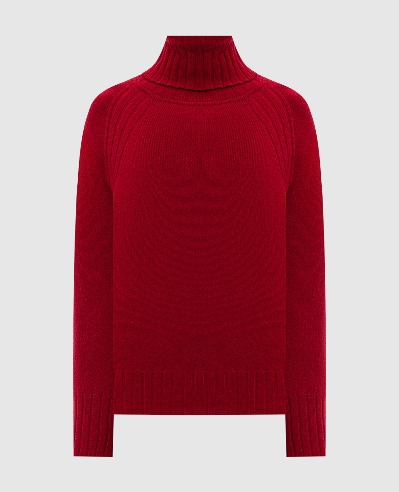 TABATHA red cashmere and wool sweater John Smedley