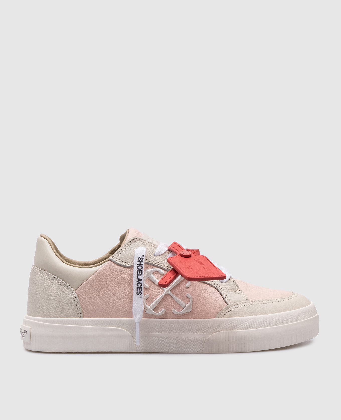 

Vulcanized pink leather sneakers Off-White