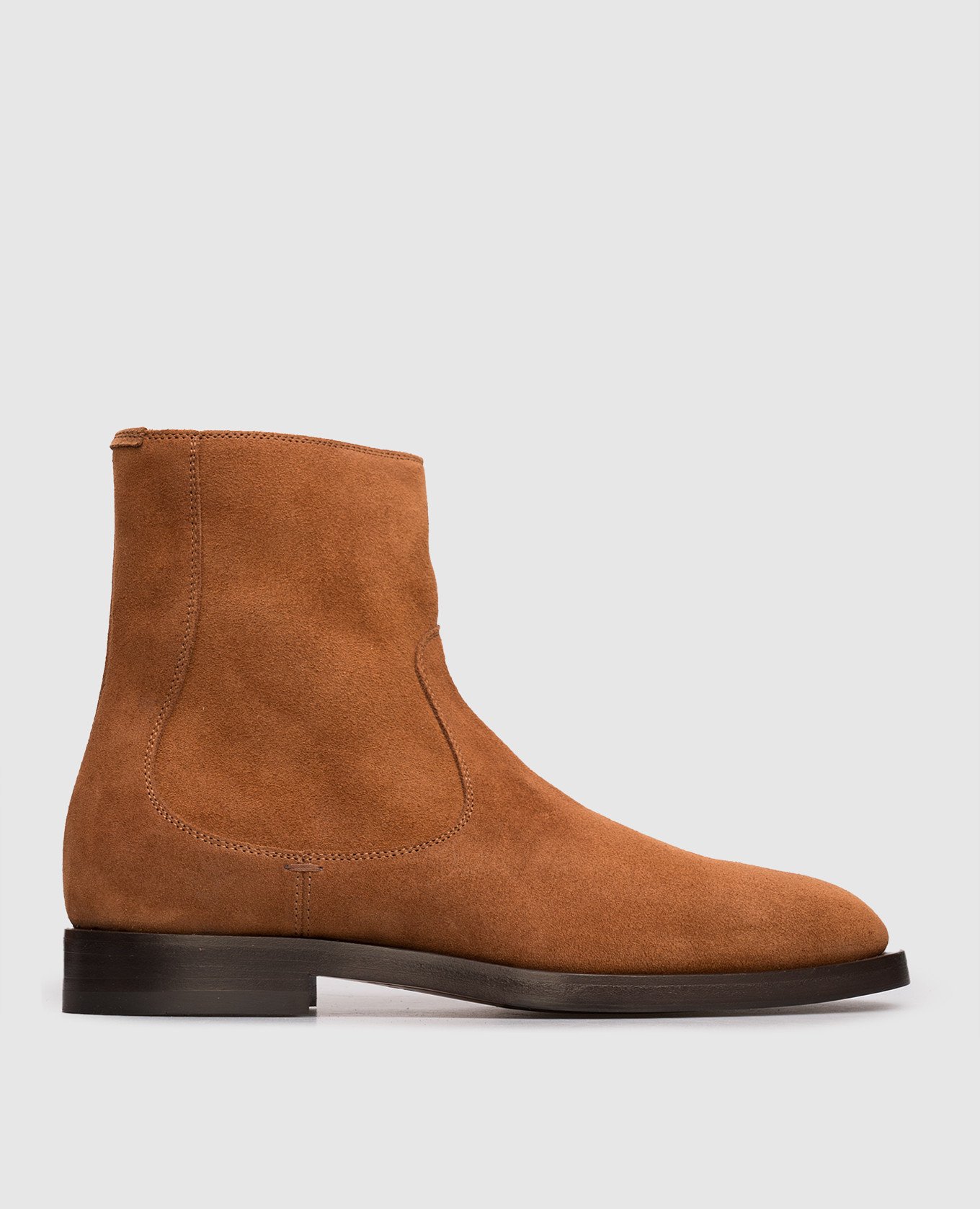 Brown suede boots Brunello Cucinelli