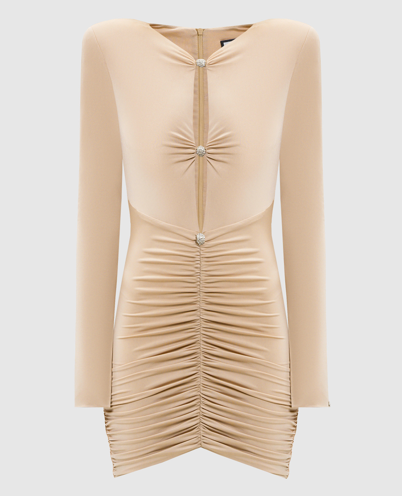 

Beige mini dress with crystals Nissa