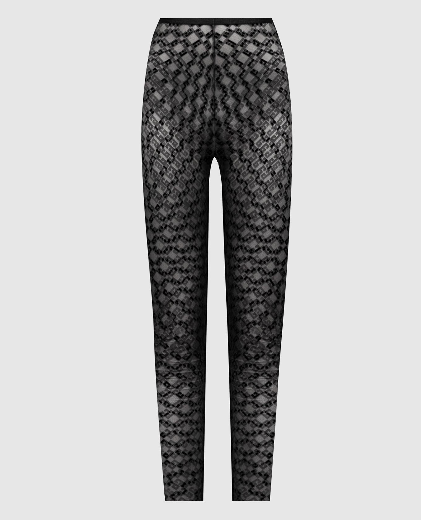Black leggings with textured monogram logo print Givenchy