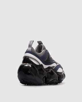 Grounds Blue MOOPIE JAWS sneakers with logo MOOPIEJAWS