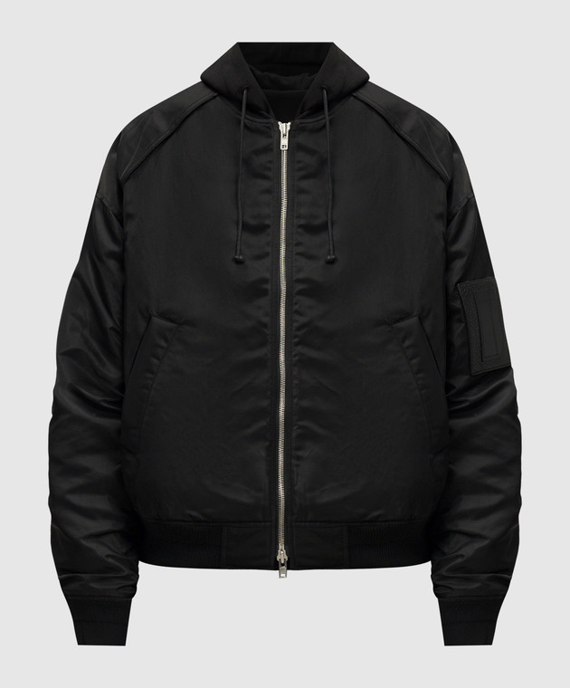 Juun.j Black bomber jacket with detachable hood JC4739P315 buy with Malta delivery at Symbol