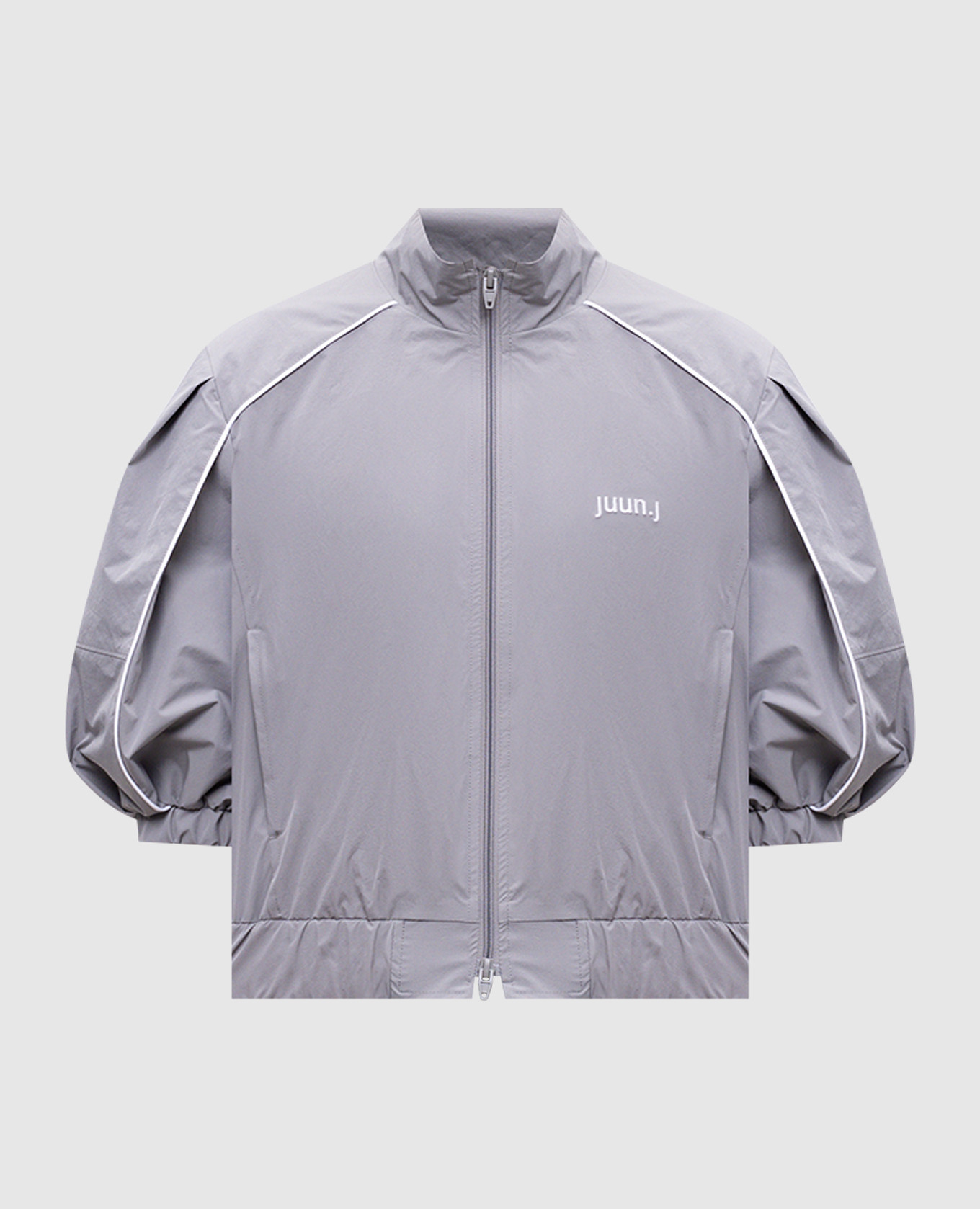 

Grey sports jacket with logo embroidery Juun.j
