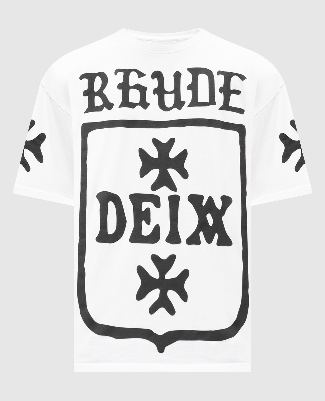 Deix Shield white T-shirt with print Rhude