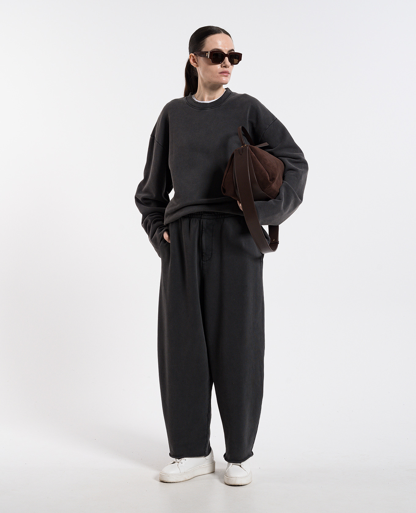 

Upstate grey sweatshirt with logo patch Helmut Lang
