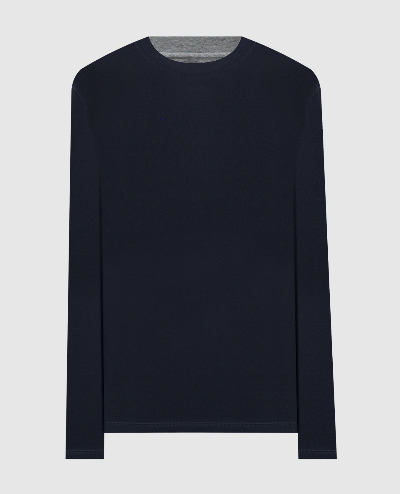 

Blue longsleeve with stitching effect Brunello Cucinelli