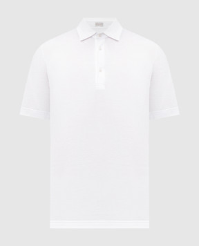 CAPOBIANCO White polo shirt with logo 18M601MK004656