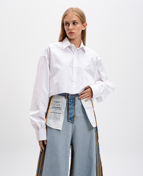Vetements White blouse with logo WA65SH121W