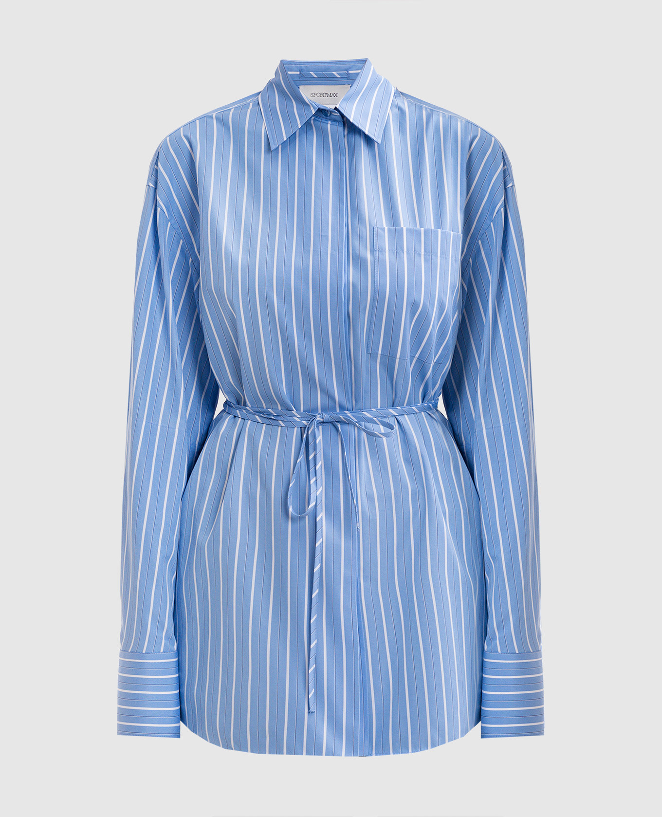 

FIRMA blue striped long-sleeved shirt Max Mara Sportmax, Light blue