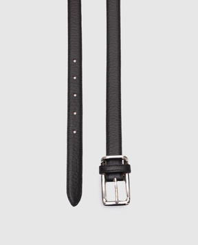 Peserico Black leather belt S32586C0CC477