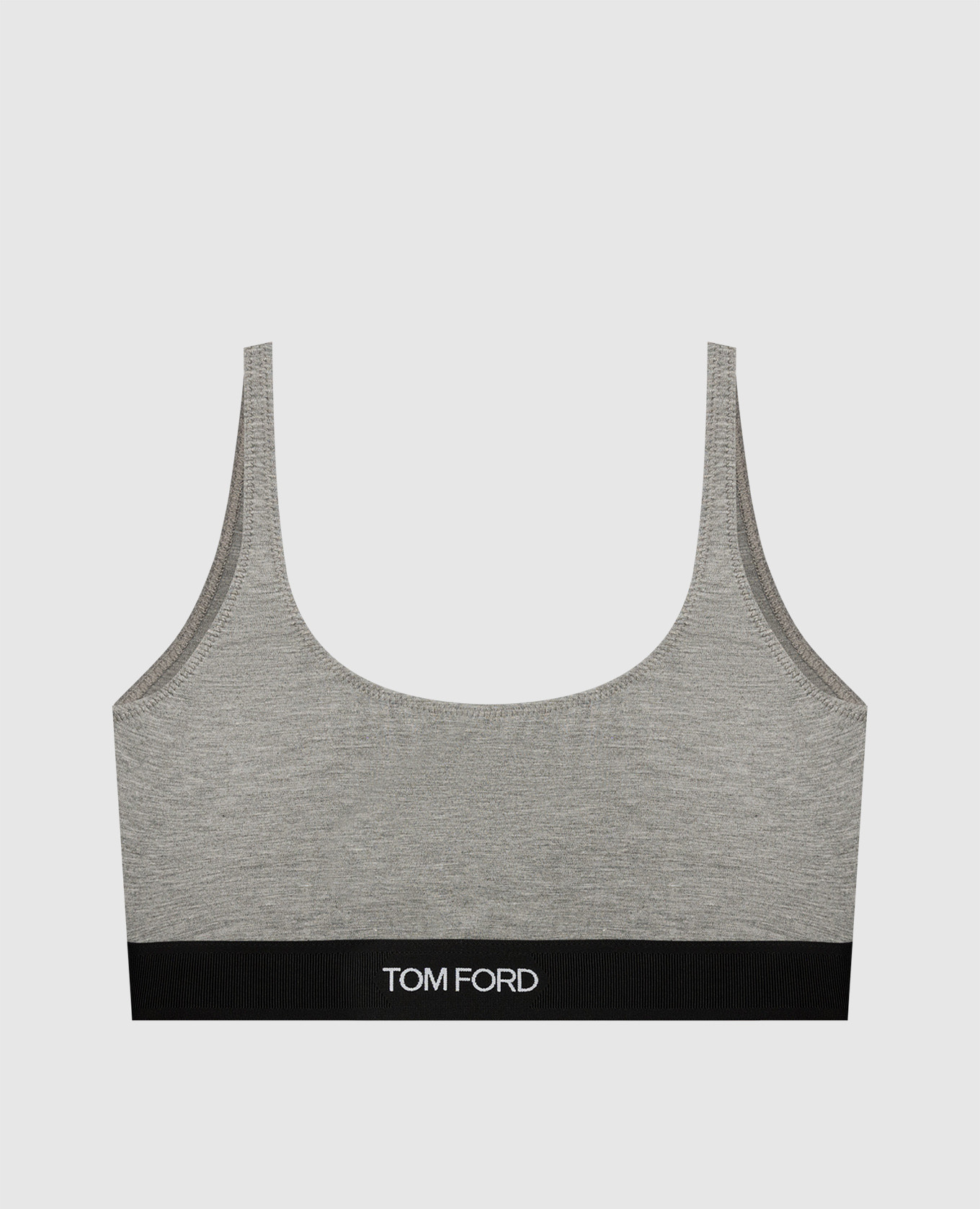 Grey top with logo pattern Tom Ford