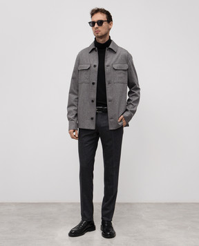 Slowear Gray wool and cashmere pants 1T00354932A