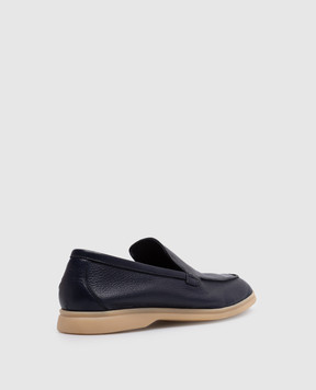 Lanciotti De Verzi Felix blue leather loafers FELIXCERVO