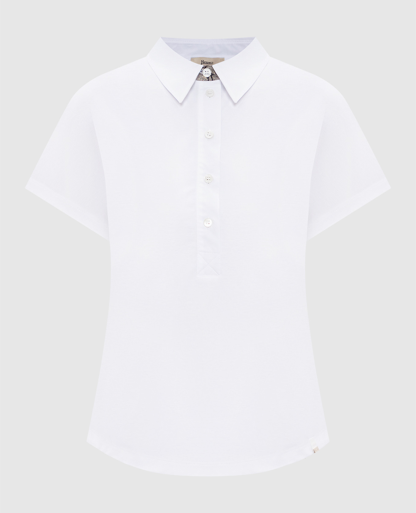 

White polo shirt with logo Herno