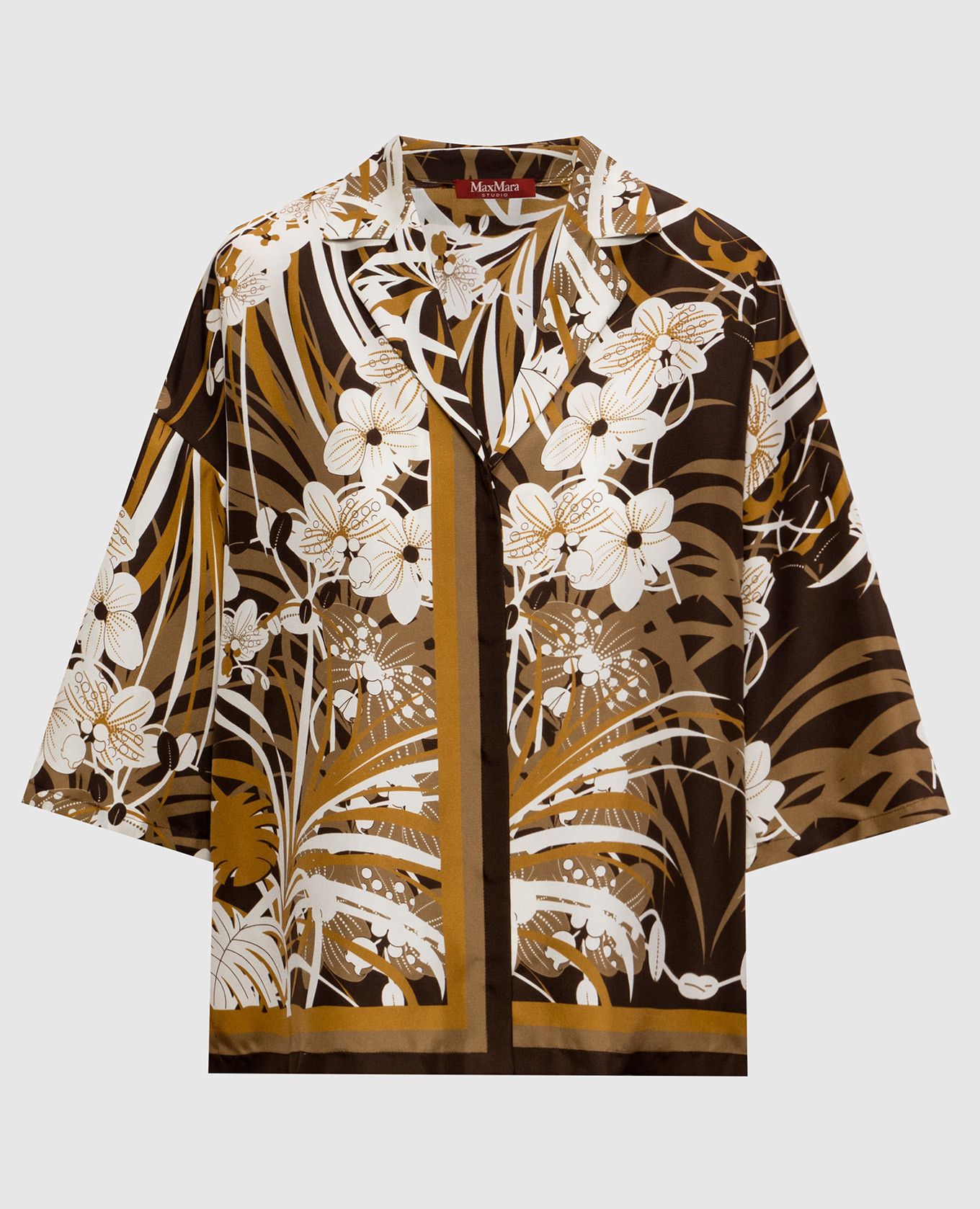 

Brown DARSENA silk blouse Max Mara