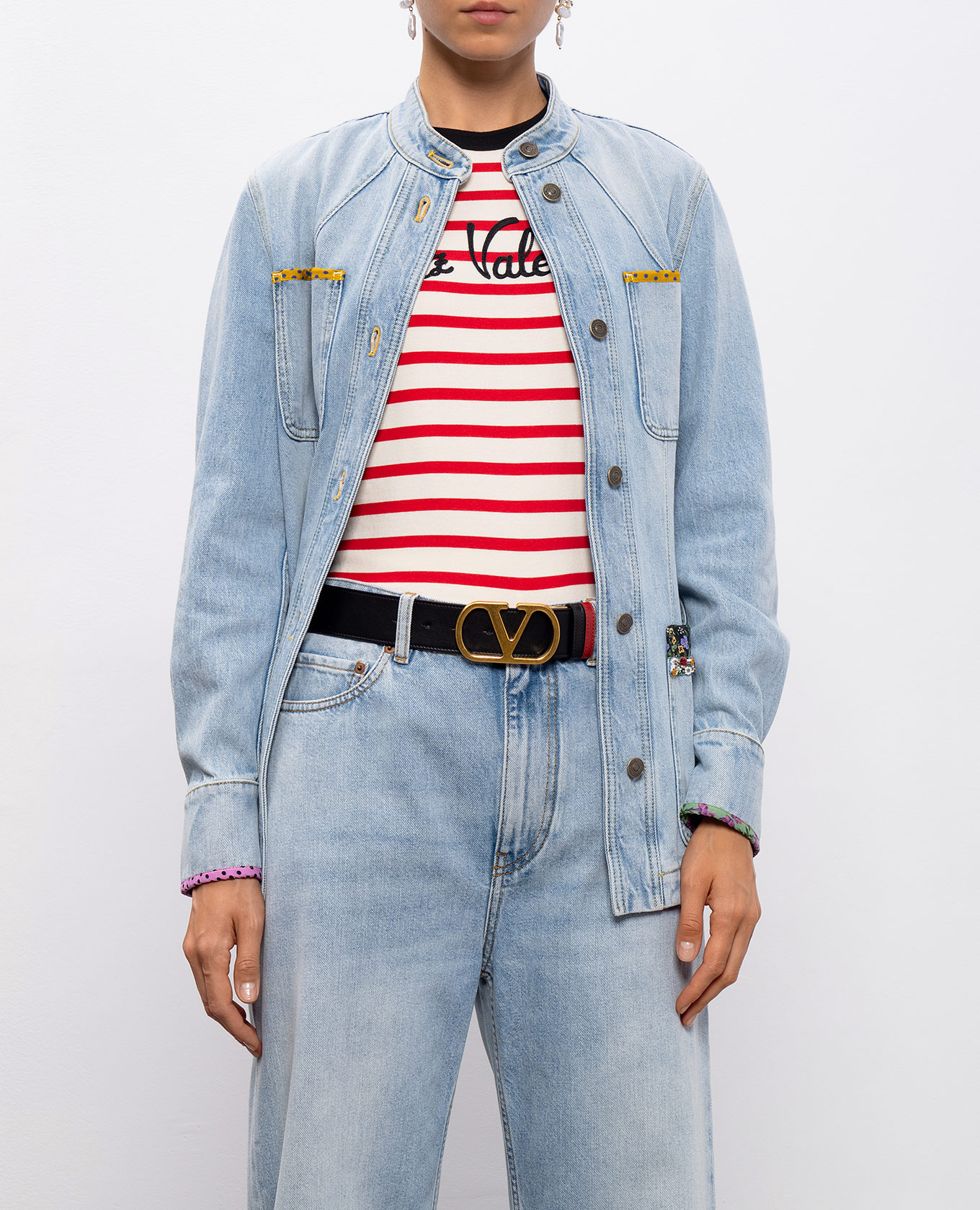 

Vlogo Signature Reversible Leather Belt Valentino, White