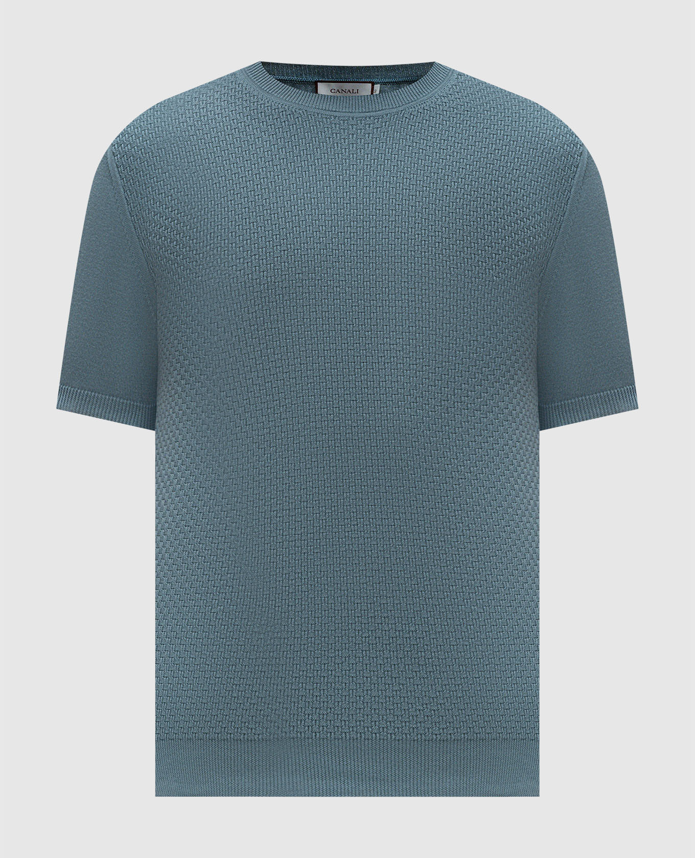 

Green T-shirt with woven pattern Canali