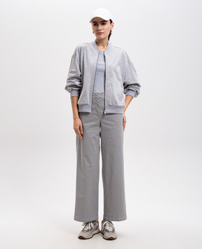 Peserico Gray sports jacket with monil chain S12550J002379