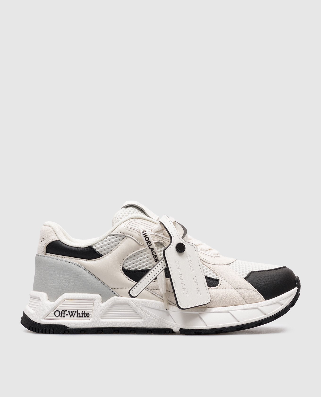 

Kick Off white leather sneakers with contrast logo Off-White