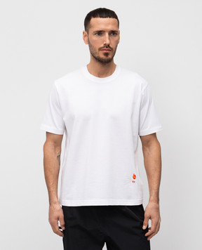 Bottega Veneta White T-shirt with embroidery 825172V4N50
