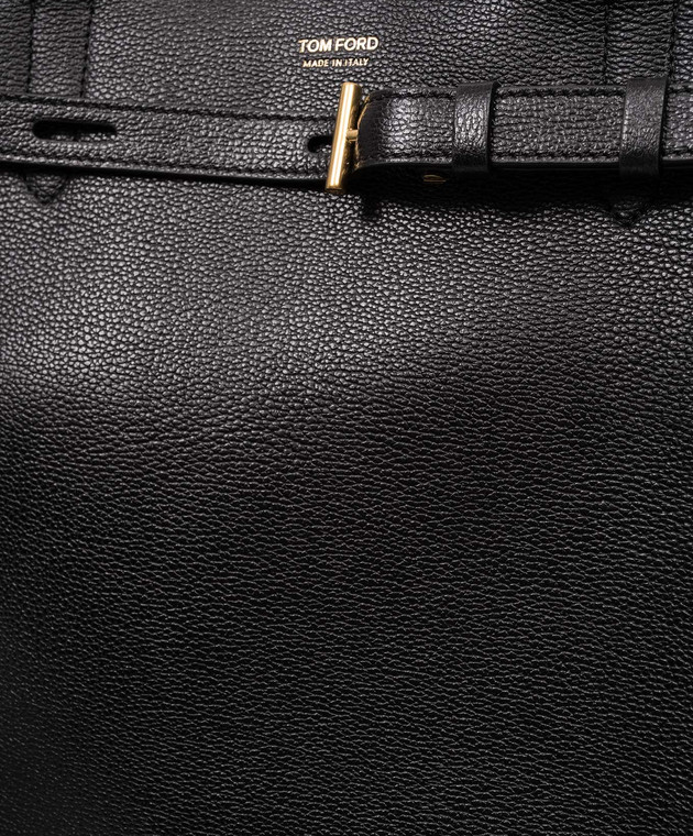 バッグ・カバンその他 TOM FORD BAG (L1823LCL429X) Tom Ford - AUDREY black leather tote bag with logo