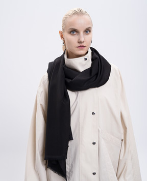 Toteme Black wool scarf 252WSC0079FB0421