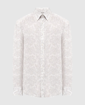Brunello Cucinelli Beige printed shirt MM6921716