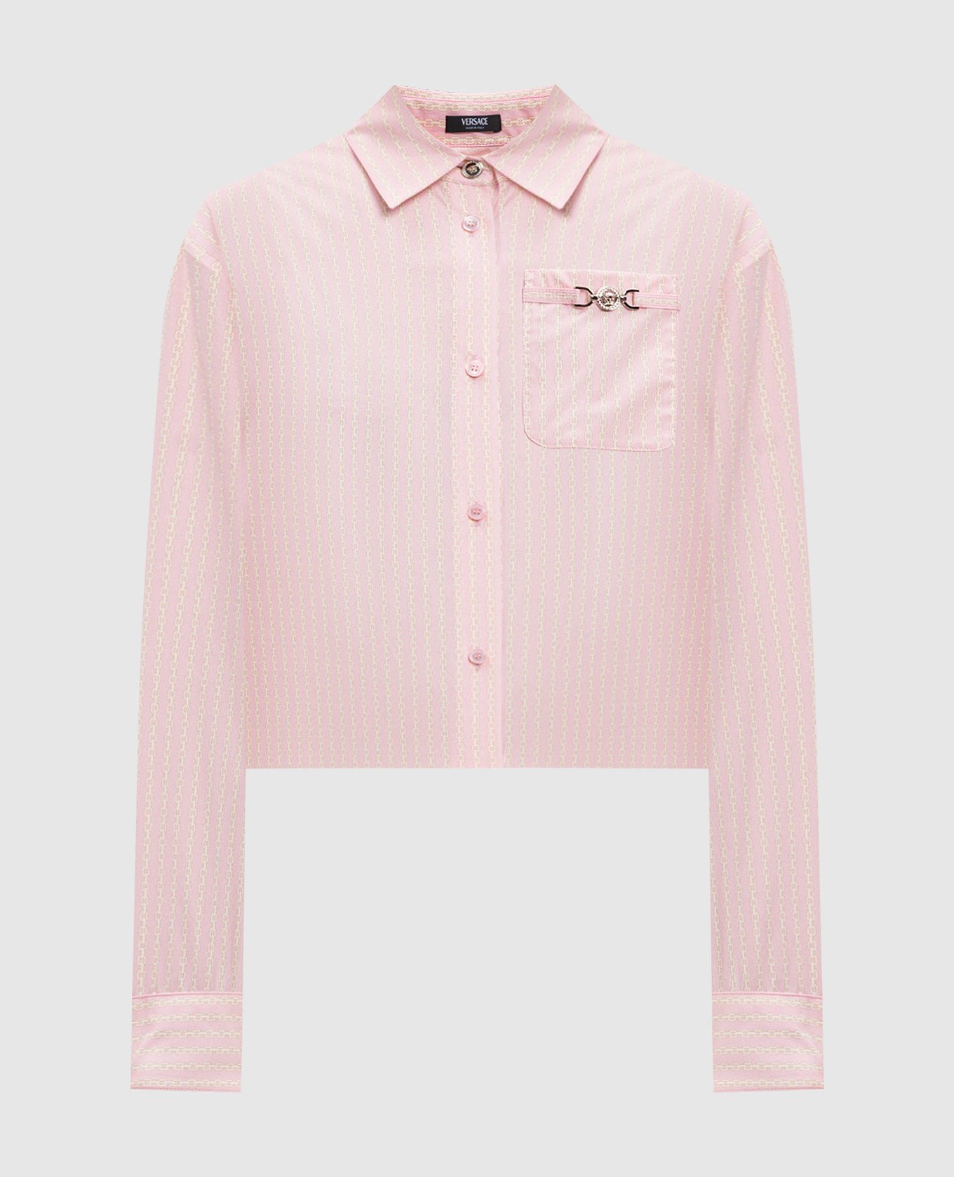 

Pink blouse with Chain print Versace