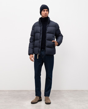 Woolrich Blue wool golf CFWOKN2001MRUF0469