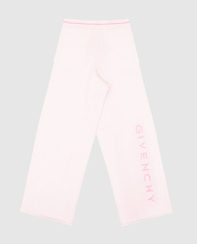 Givenchy Children's pink double-sided logo sweatpants H30404612