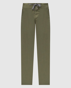 Marco Pescarolo Green silk pants CARACCIOLO5106