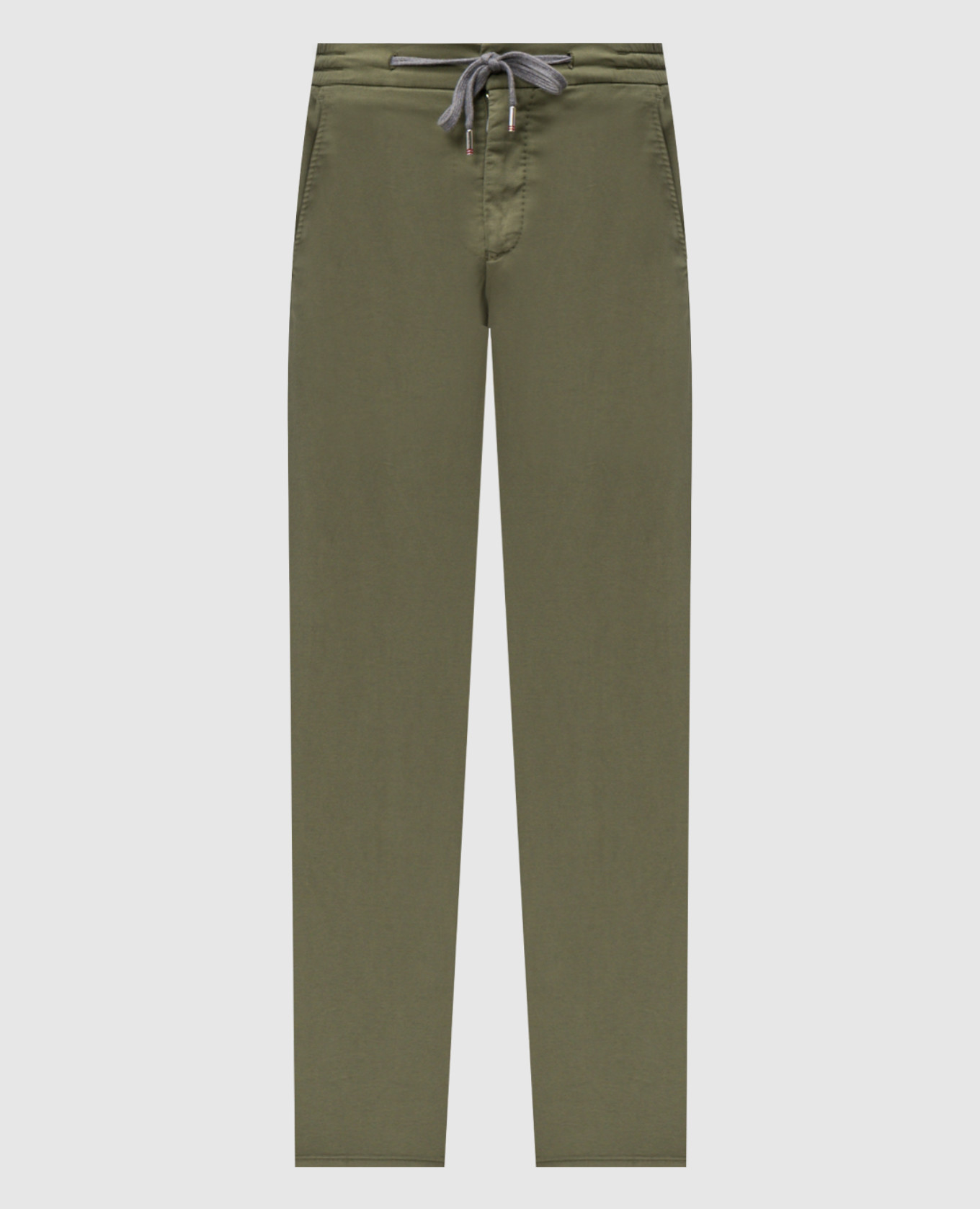 Green silk pants Marco Pescarolo