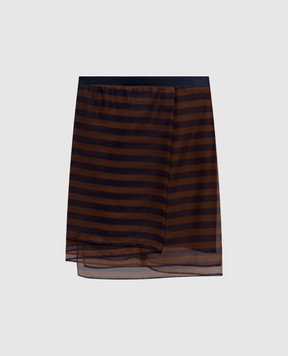 Brunello Cucinelli Striped silk skirt M0F54G2218