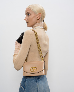 Valentino Beige leather cross-body bag Vain 7W2B0R17GCB