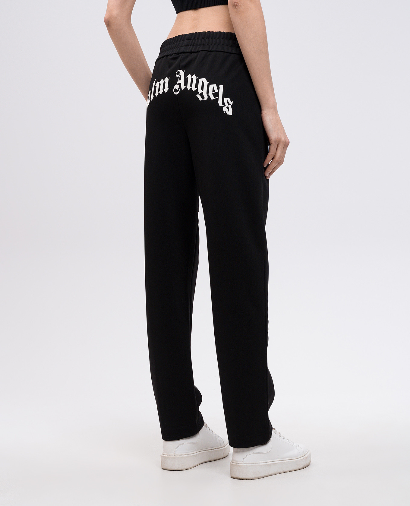 Black pants with logo print Palm Angels 4