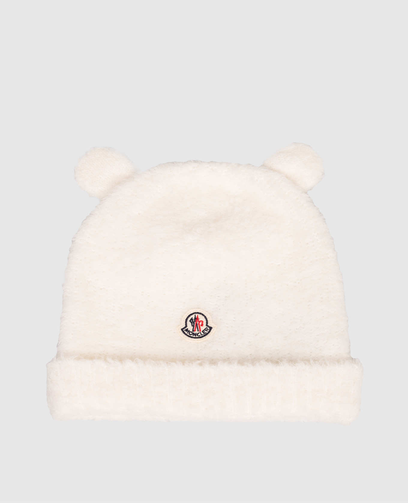 Children&#39;s white hat with wool Moncler ENFANT