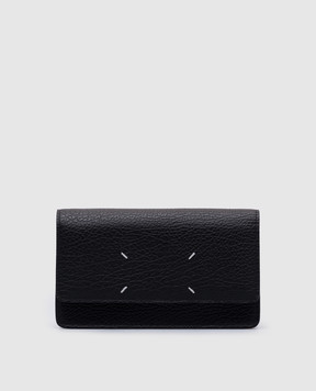Maison Margiela Black leather wallet bag with emblem SA3UI0008P4455