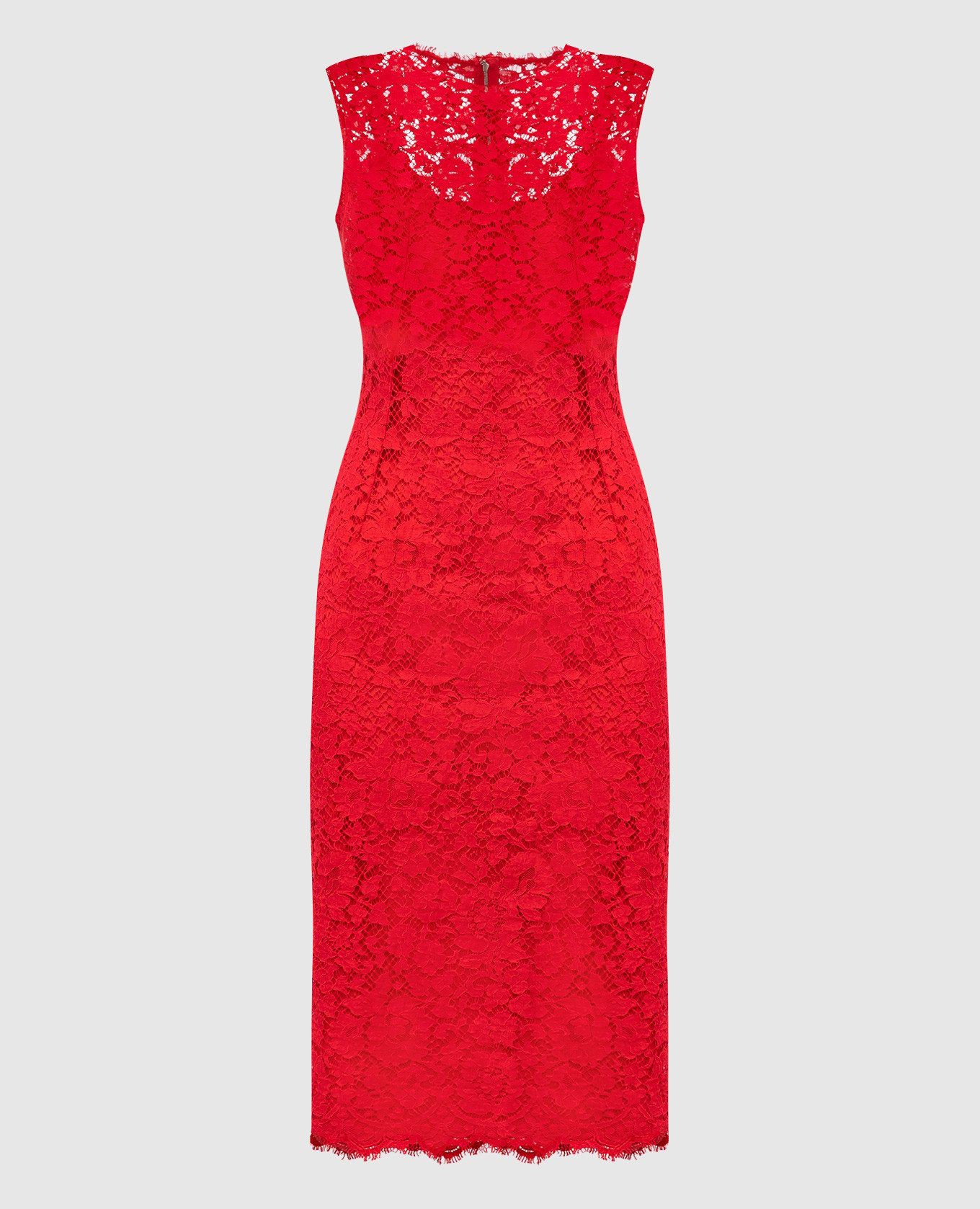 

Red lace midi sheath dress Dolce&Gabbana