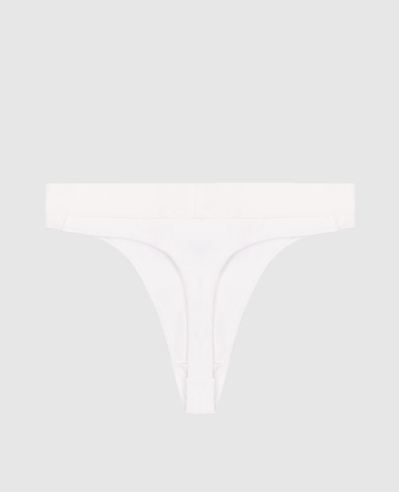 

White ribbed thong panties with logo Off-White
