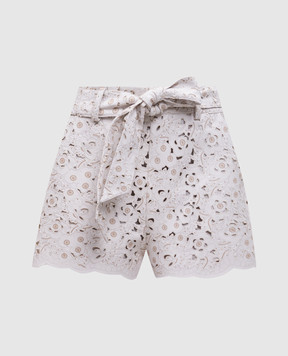 Christy Lynn Beige Peri shorts CLP89F34