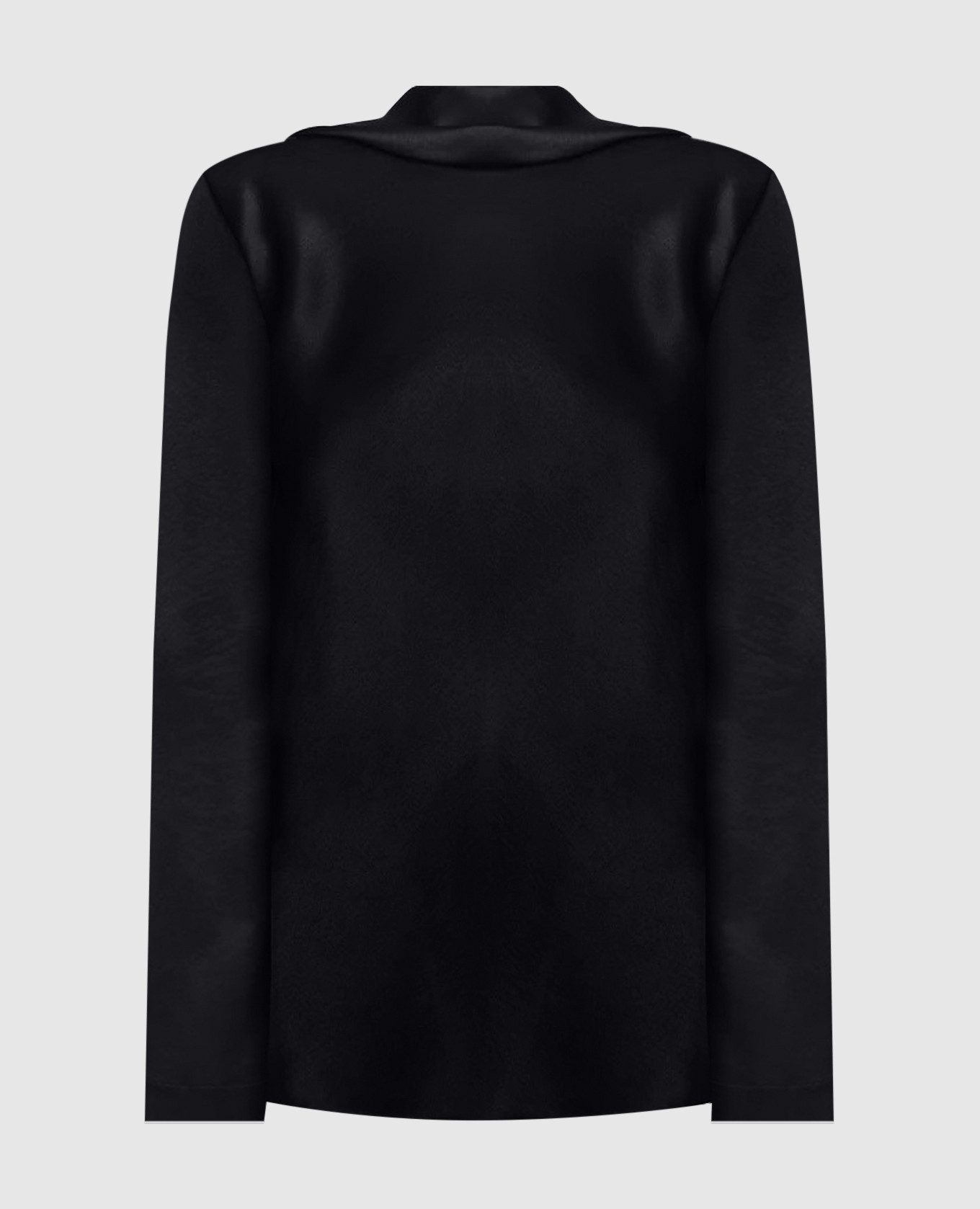 Black blouse with an open back Materiel