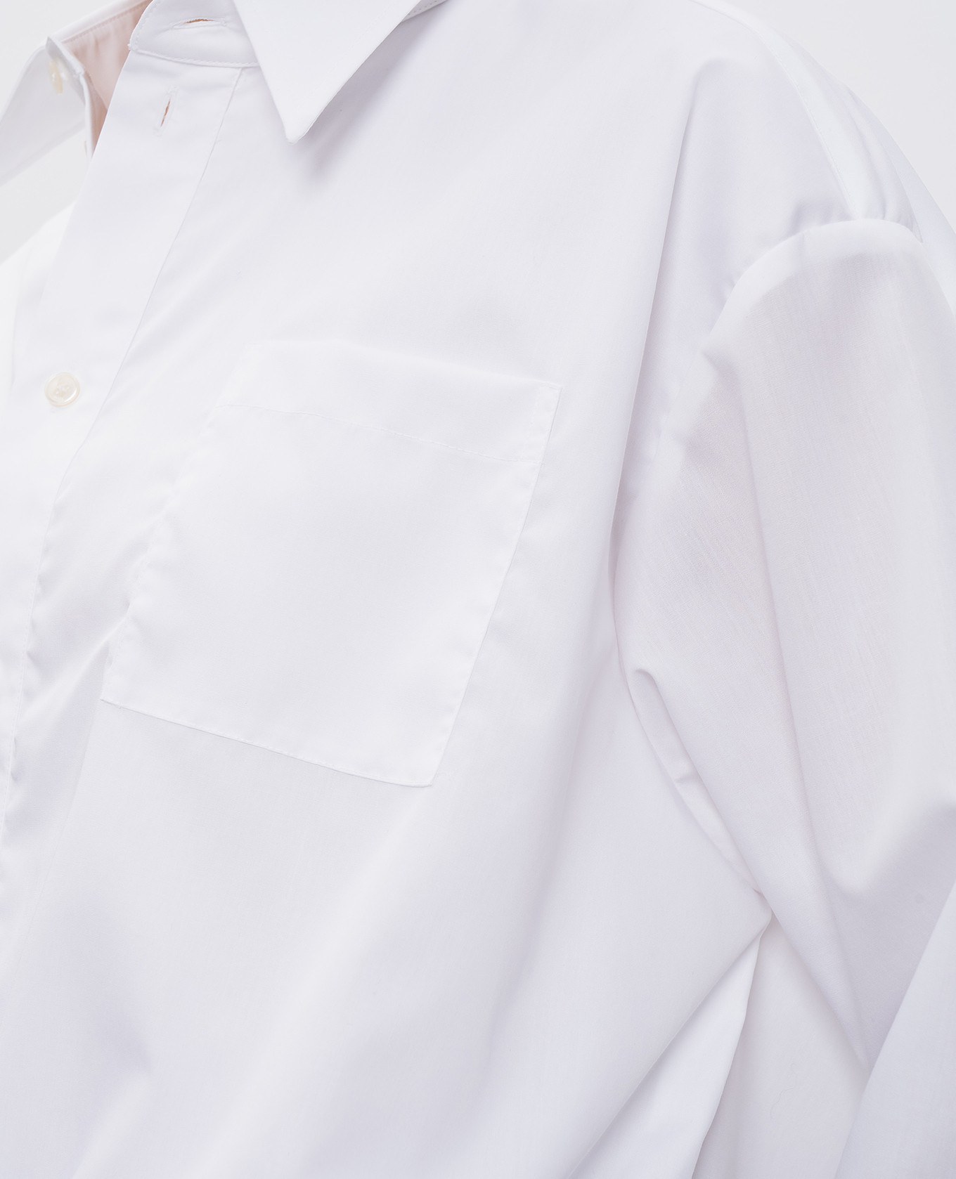 

White Choco Cropped Shirt SSHEENA