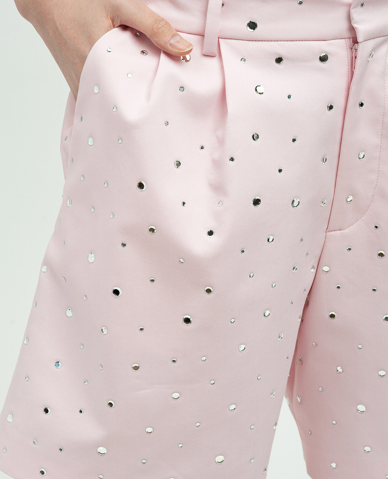 

Pink shorts with crystals Giuseppe Di Morabito Milano
