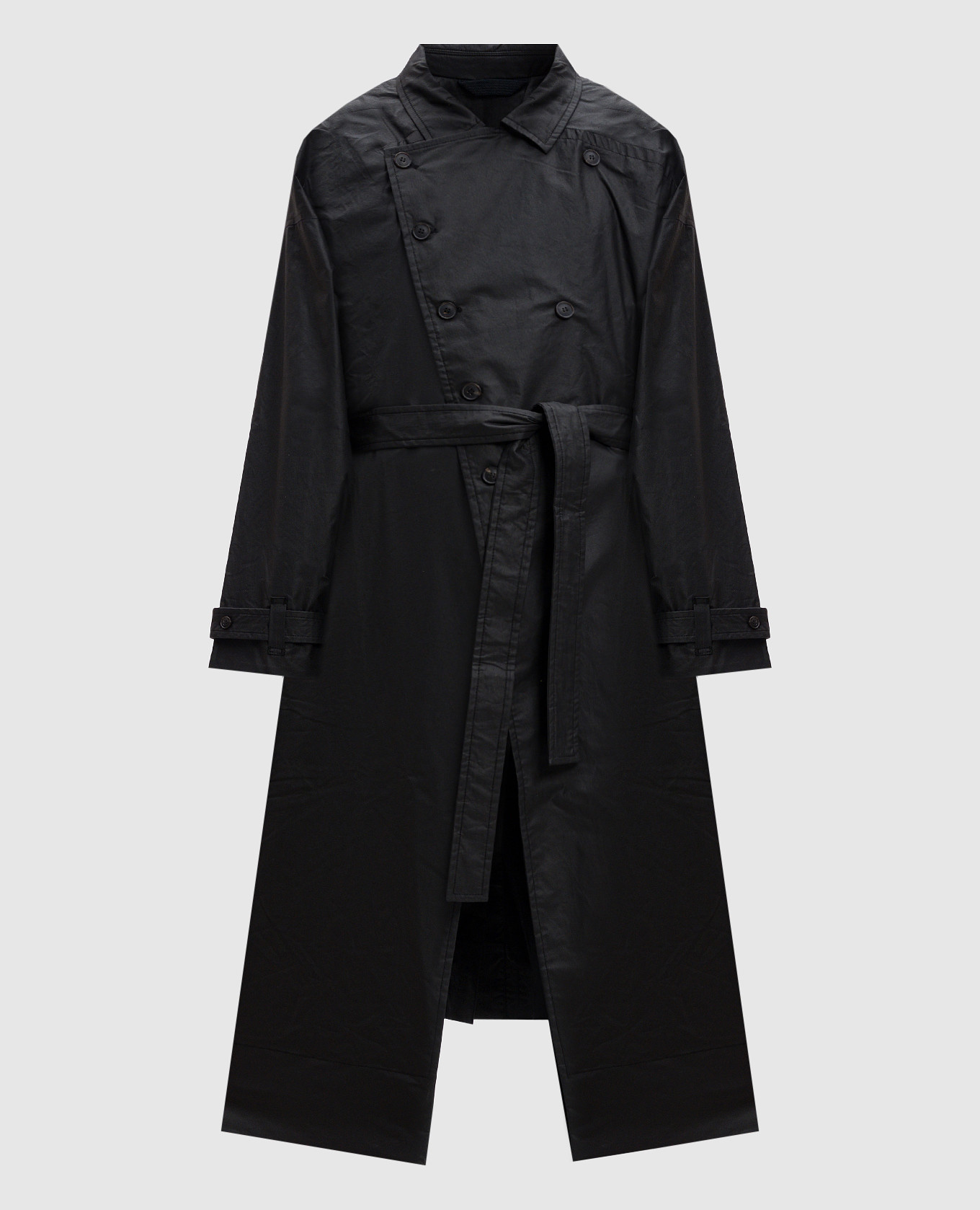 

Black double-breasted raincoat Jan Jan Van Essche