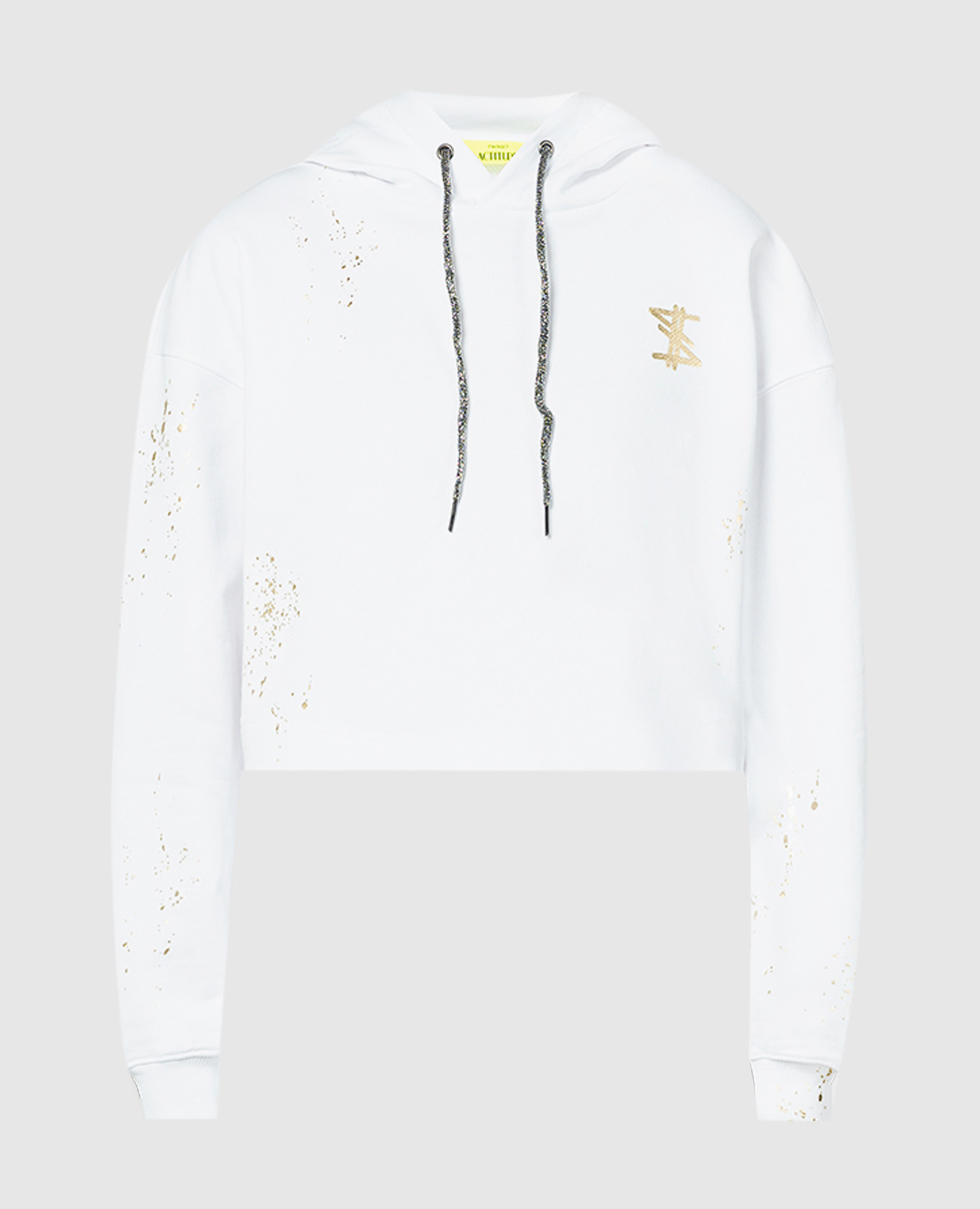 White hoodie with logo Twinset