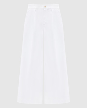 Max Mara White VINCENT wide trousers VINCENT