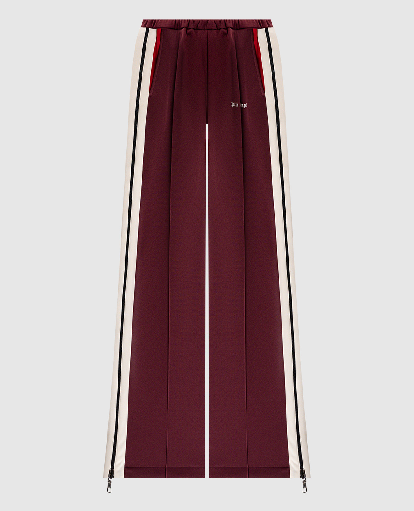 

Burgundy sweatpants with logo Palm Angels