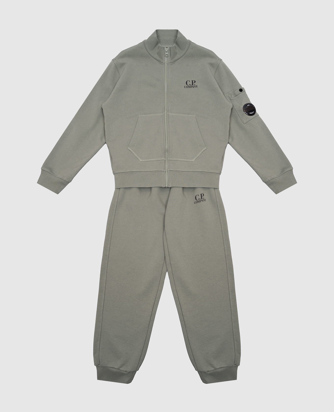 

Children's green tracksuit with logo C.P. Company